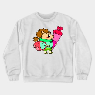 School start of school children school bag Crewneck Sweatshirt